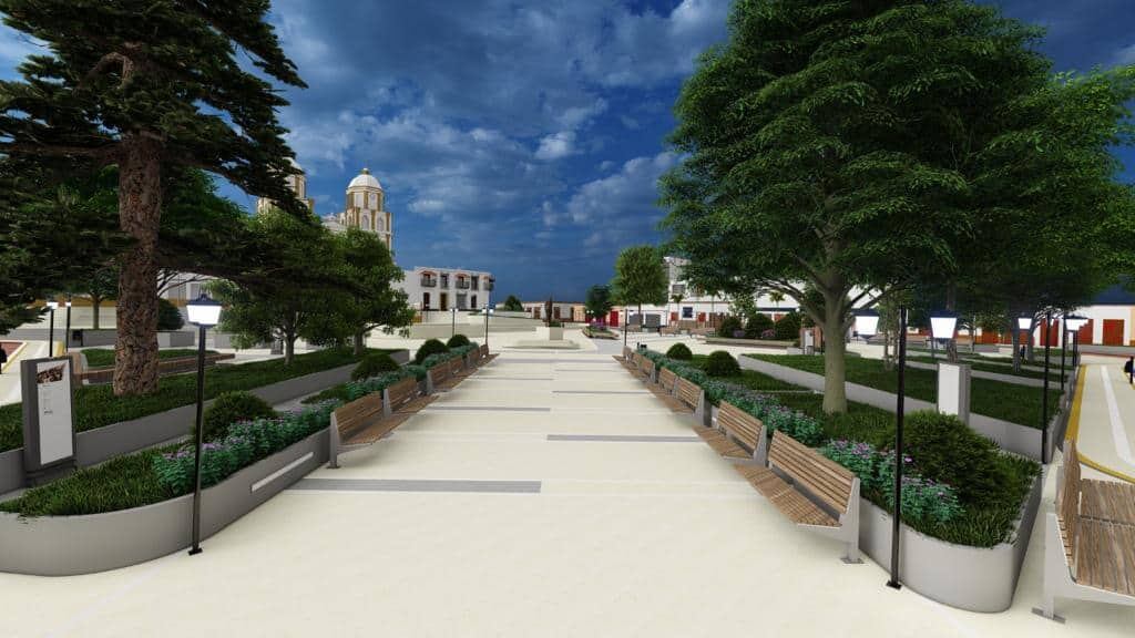 Renovación del parque principal Ramón González Valencia.