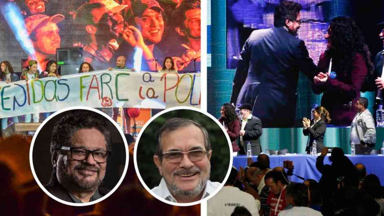 el primero de septiembre la farc celebró su nacimiento con un multitudinario concierto en la plaza de bolívar. ese día timochenko llamó a la unidad. en el congreso fundacional de la farc las principales tensiones aparecieron alrededor del nombre del movimiento, y de su plataforma ideológica