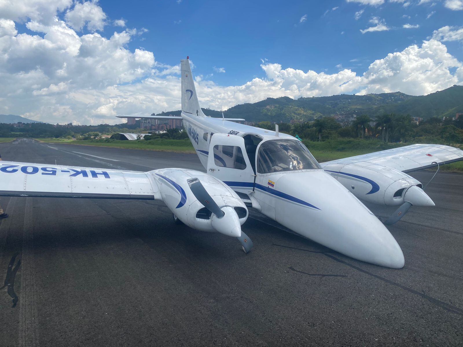 Incidente en el aeropuerto Olaya Herrera de Medellín