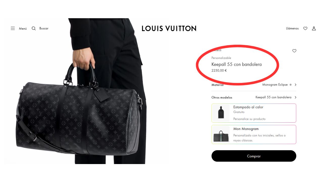 Louis Vuitton Damier Graphite Keepall Bandouliere.