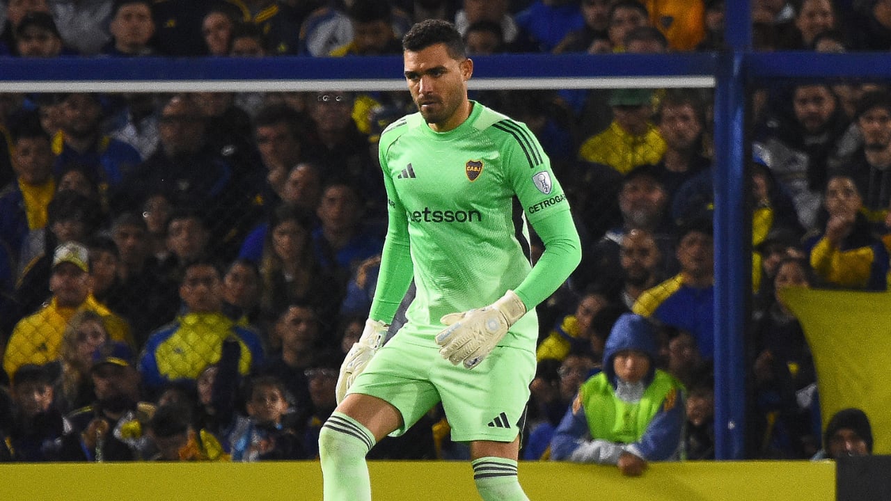 Álvaro Montero con Boca Juniors en Copa Sudamericana.
