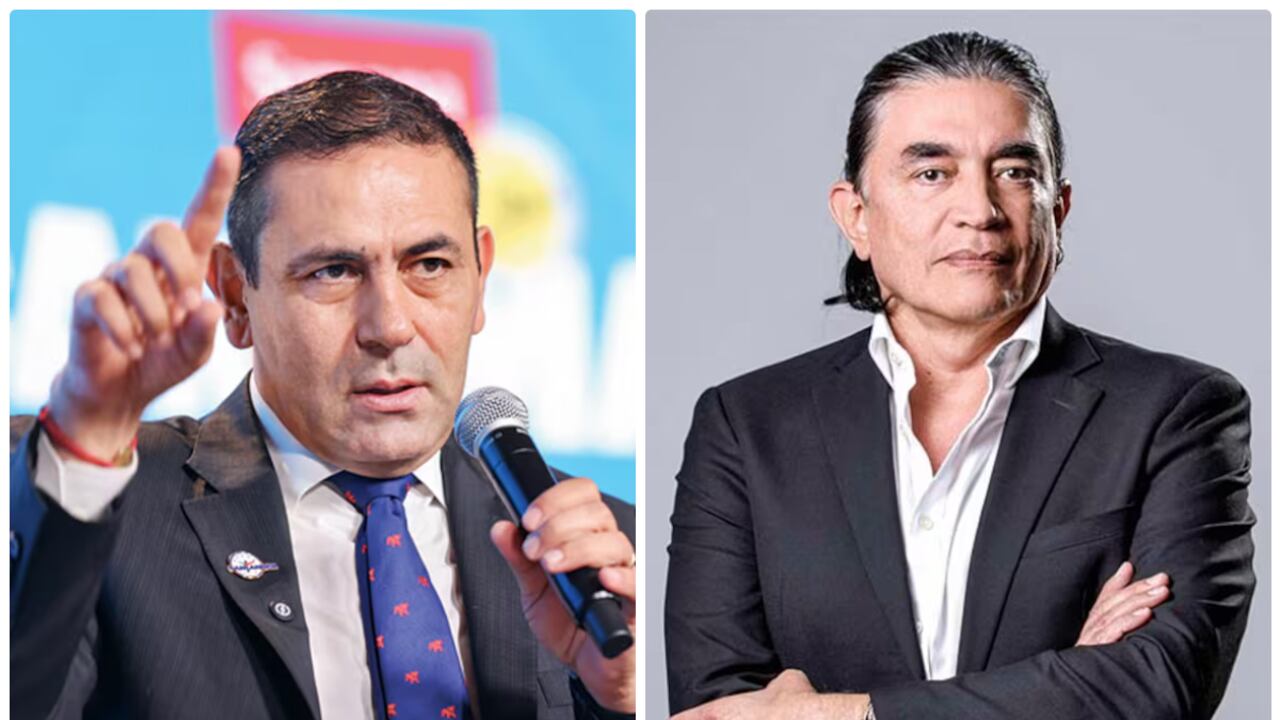 Juvenal Díaz, gobernador de Santander, y Gustavo Bolívar, exdirector del DPS.