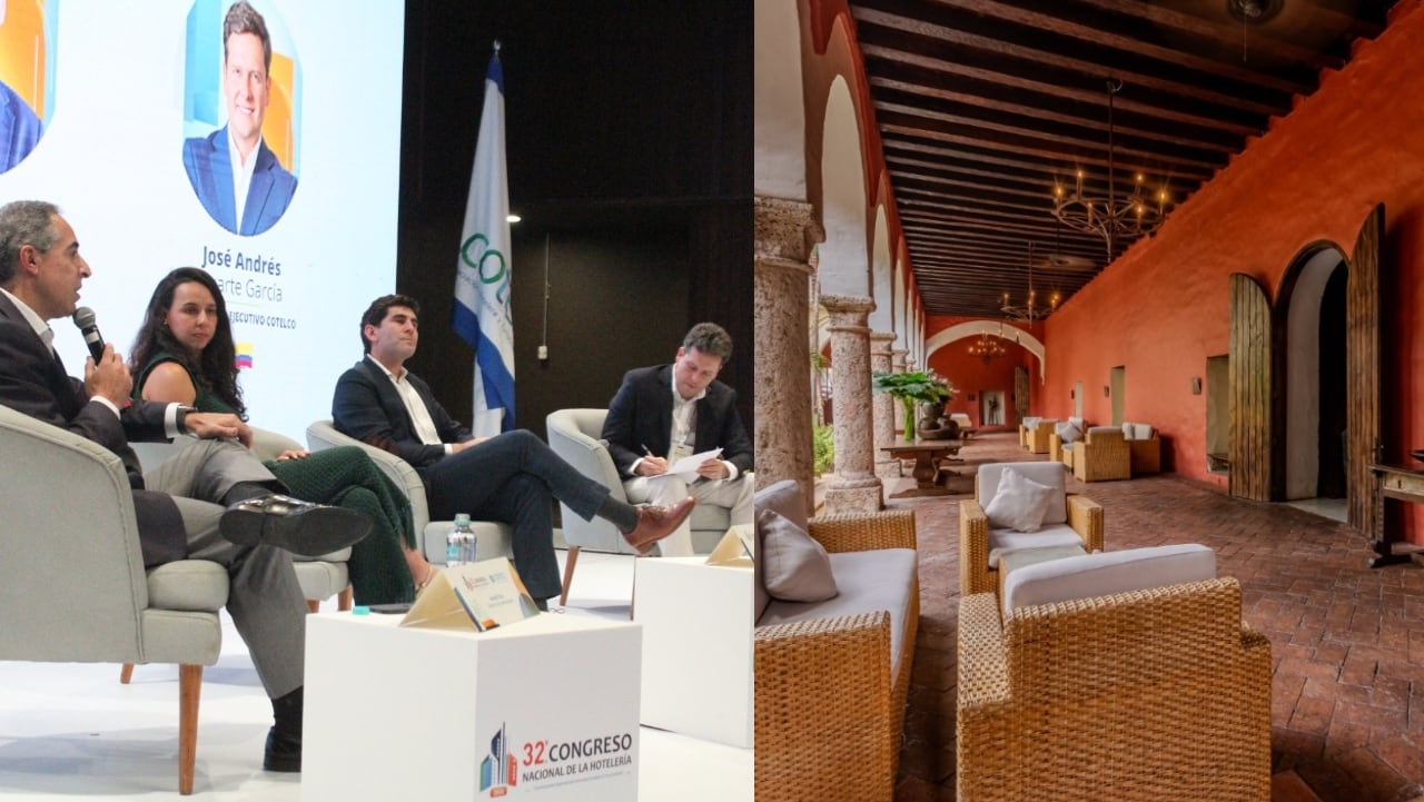 Pablo Maturana (Hilton), Joanna Ayala Quintana (Marriott International), Mauro Rial (Accor) y José Andrés Duarte García (Cotelco) / Imagen de referencia