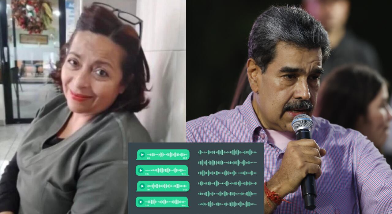 Marggie Orozco y Nicolás Maduro