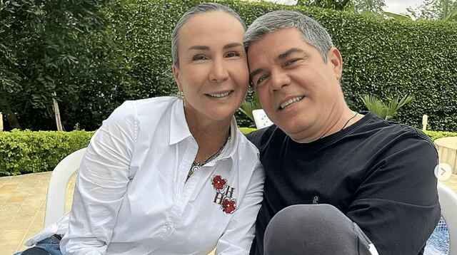 Luz Mery Tristán y su pareja Andrés Gustavo Ricci.