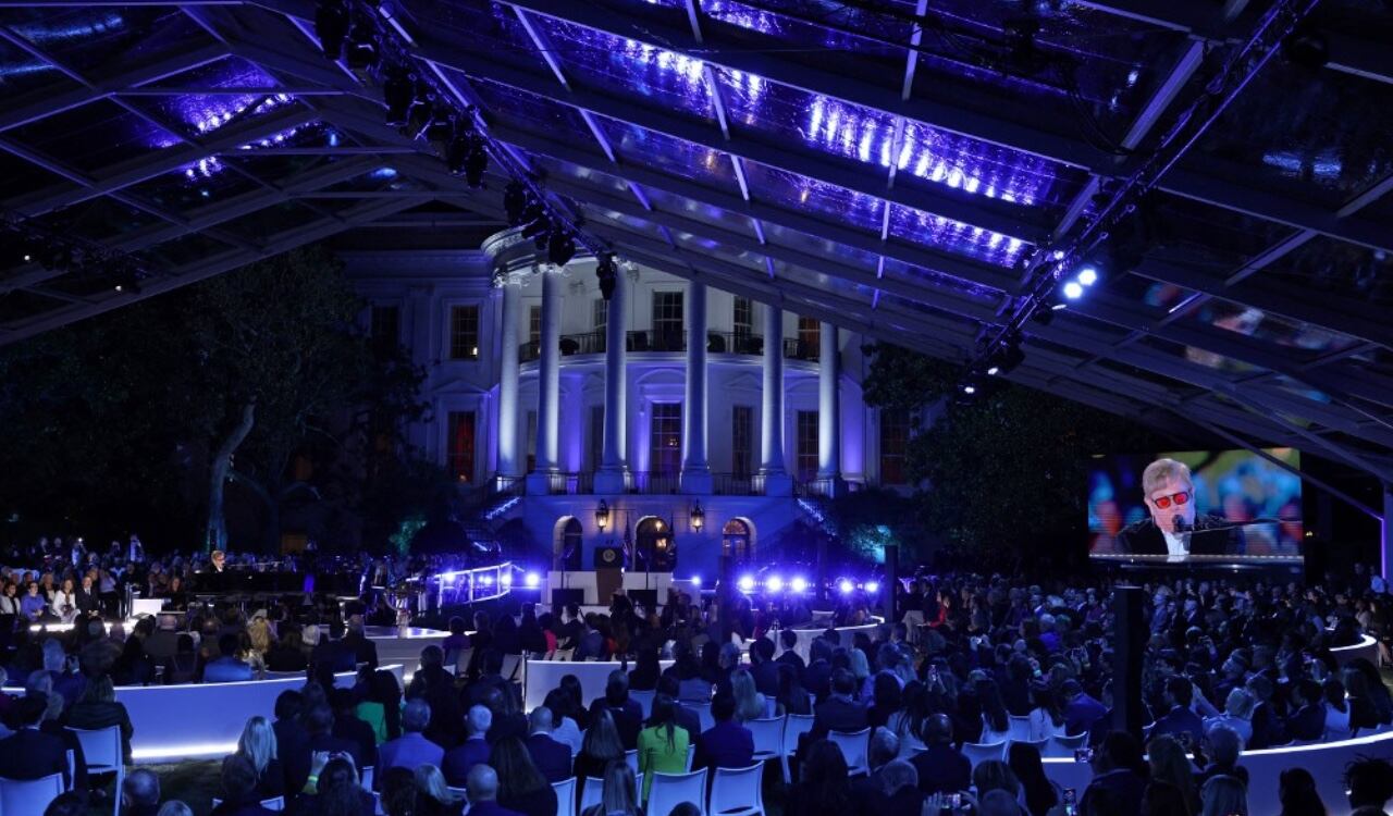 La Casa Blanca fue el escenario para que Elton John interpretara sus éxitos