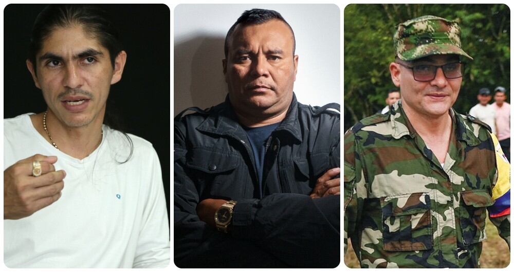 Alias Andrey Avendaño, Calarcá Córdoba e Iván Mordisco.