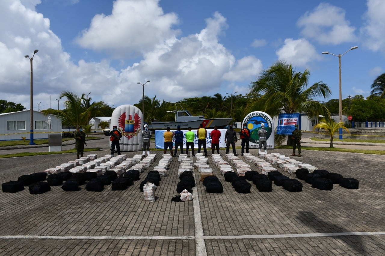 La cocaína incautada está avaluada en más 120 millones de dólares