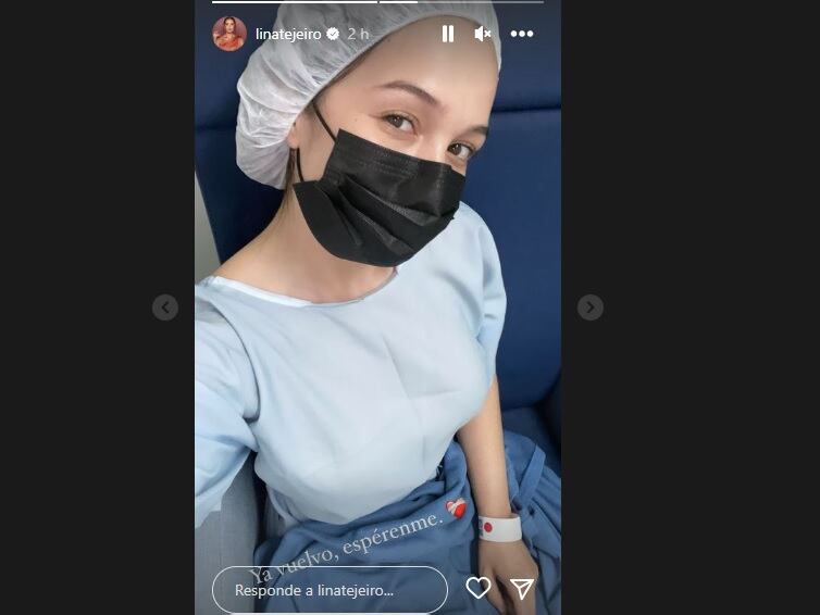 Lina Tejeiro será sometida a una nueva cirugía para continuar con la extracción de biopolímeros de su cuerpo.