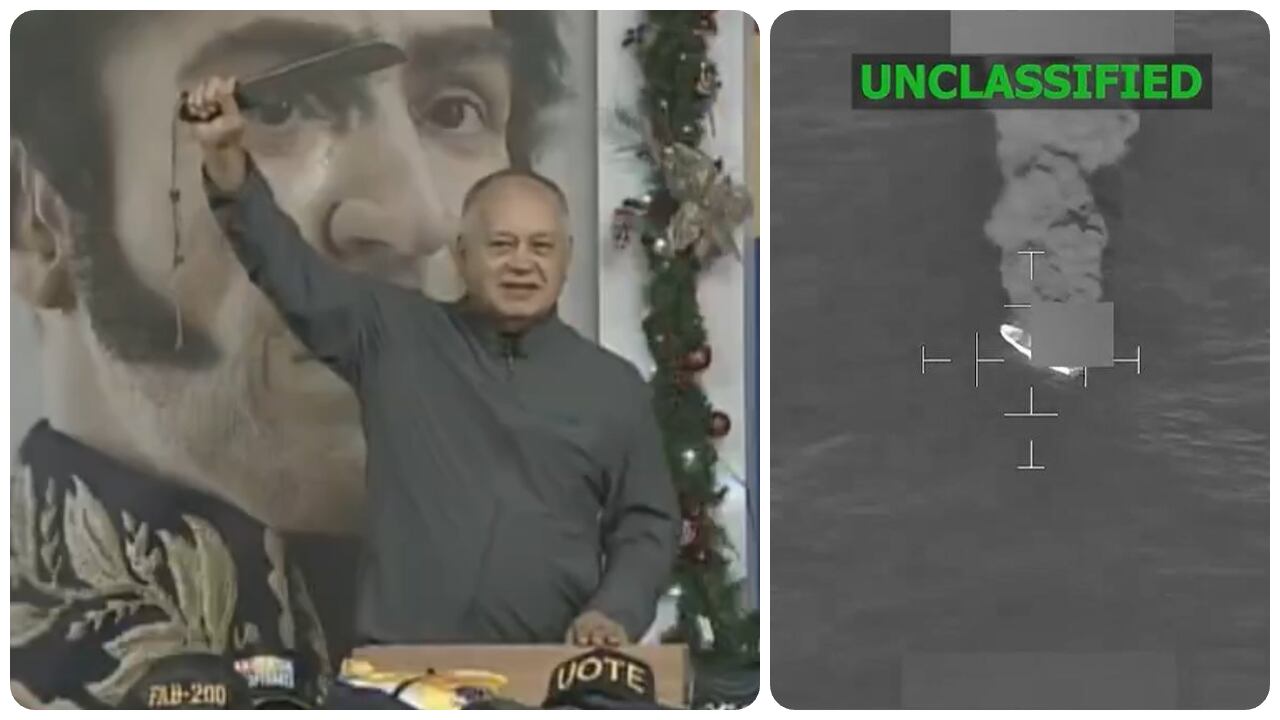 Diosdado Cabello presume el regalo que recibió de los Tupamaros.