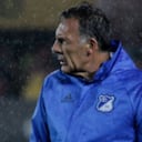 Miguel Ángel Russo cuando dirigía a Millonarios.