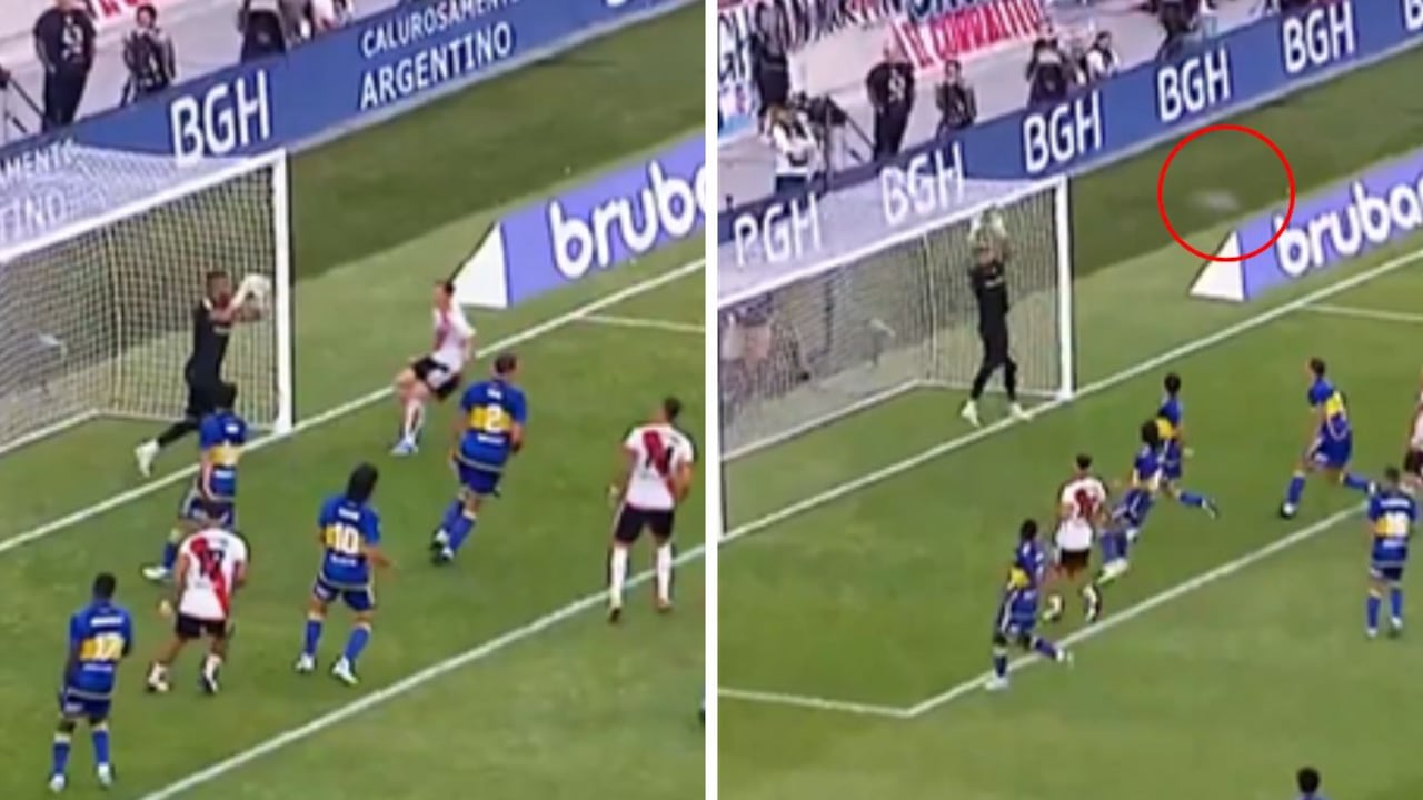 Jugada fantasma en el River vs. Boca.