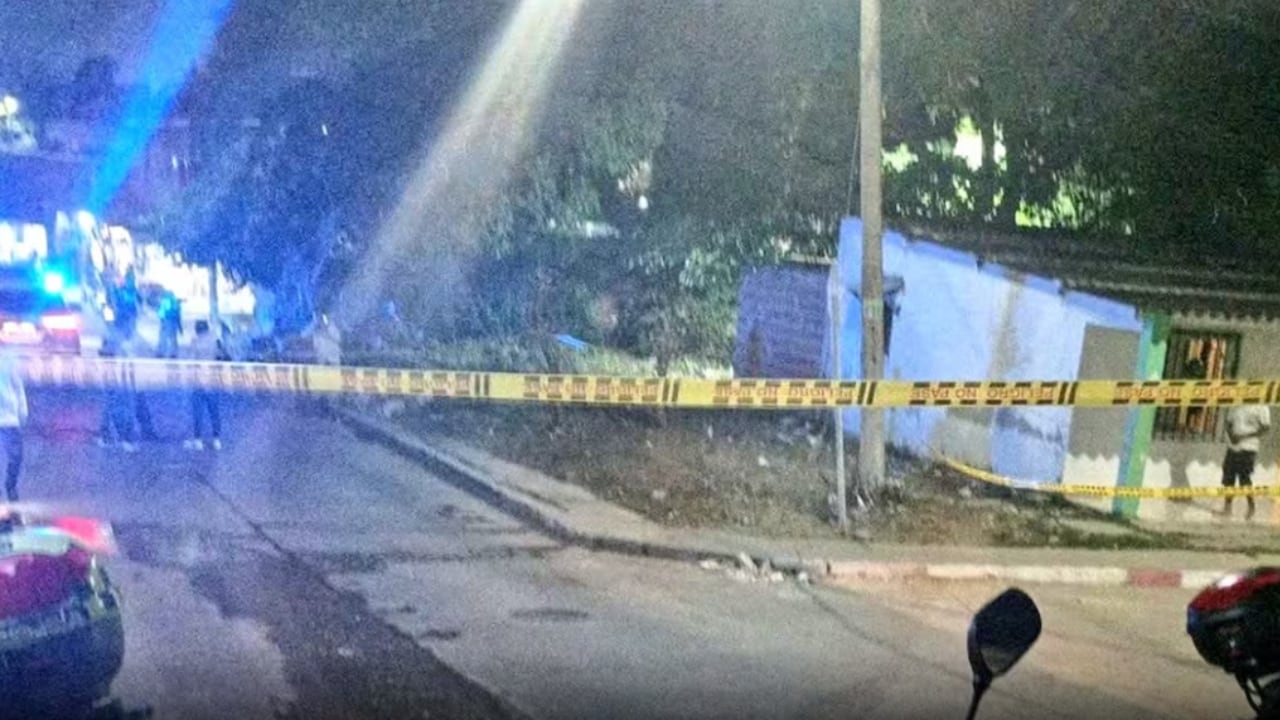 Así quedó la escena después de lo que fue el doble homicidio.