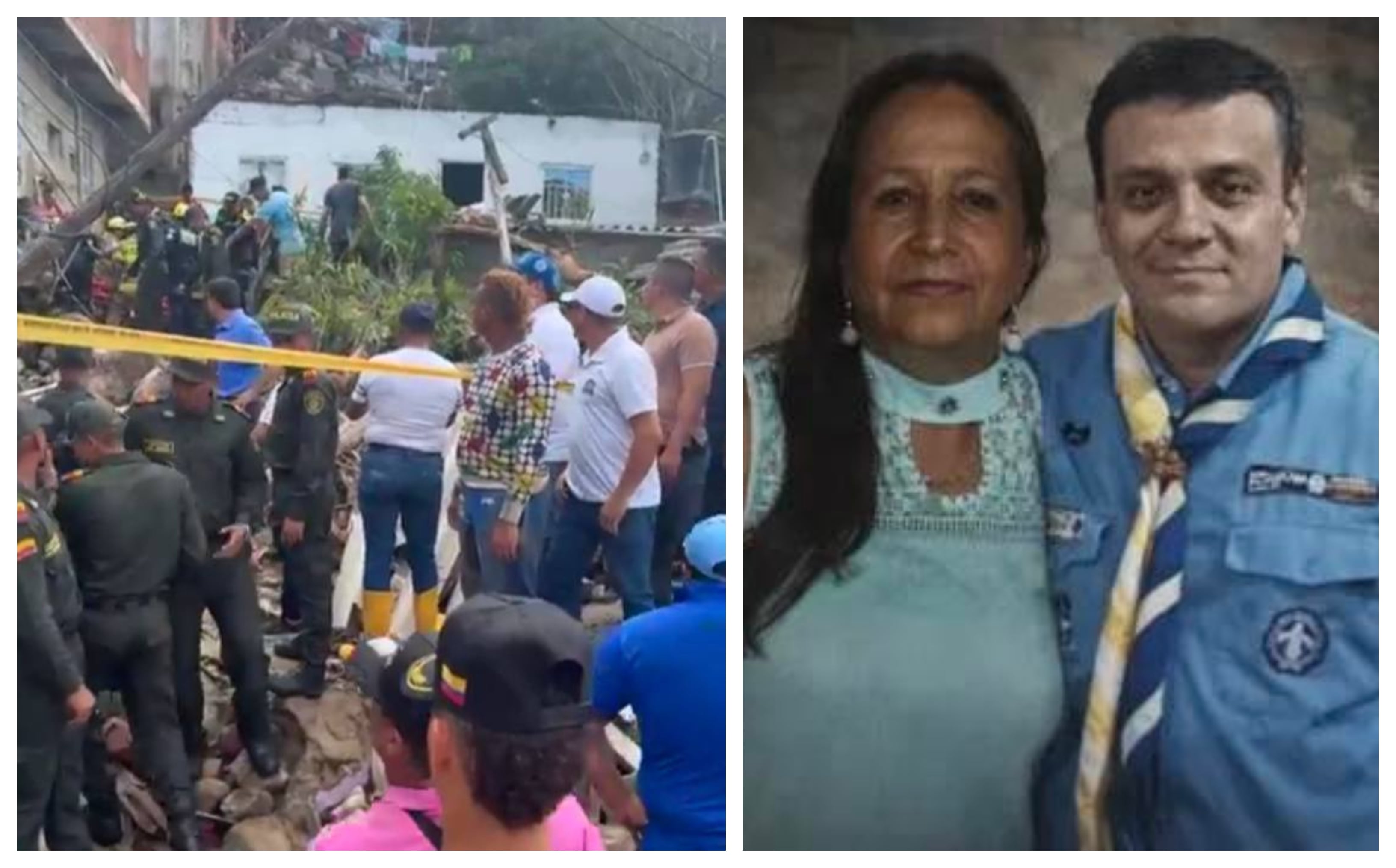Ricardo Rueda Atehortúa y su mamá Zulma Atehortúa, muertos en emergencias en Santa Marta.