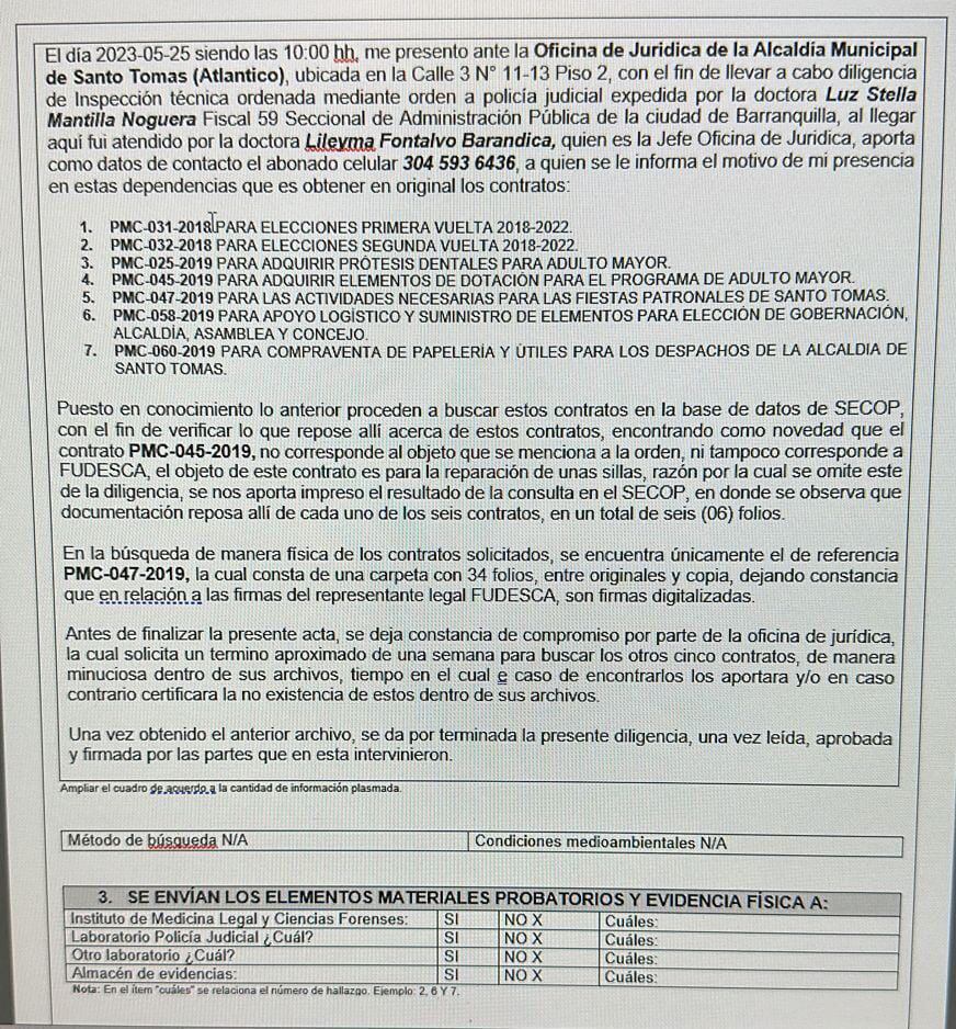 Hallazgos en Santo Tomás