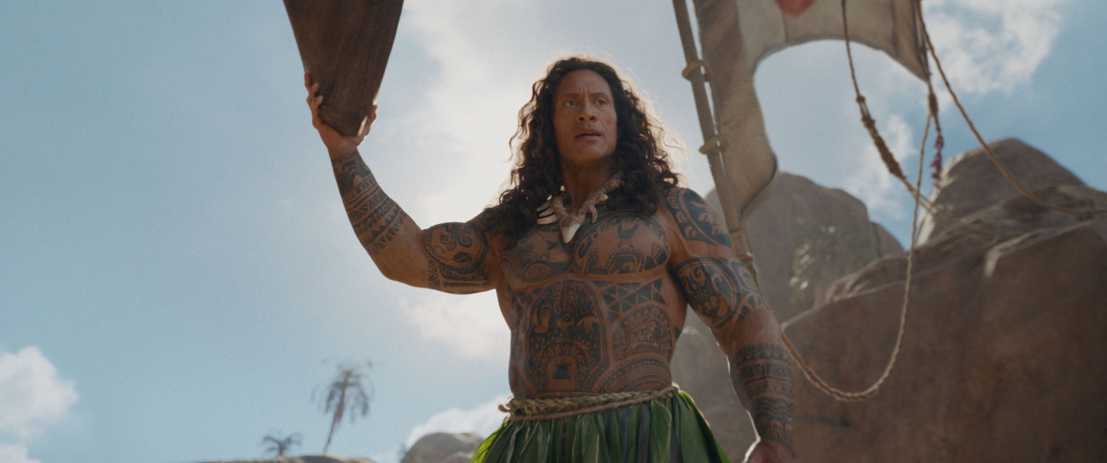 Dwayne Johnson es Maui en 'Moana'.