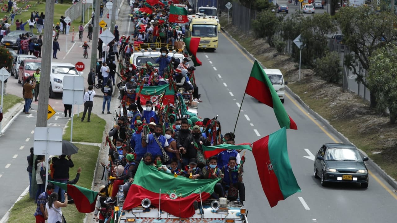 Minga indígena Bogotá