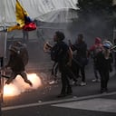 Esmad despejando las entradas a la Corte
Protestas