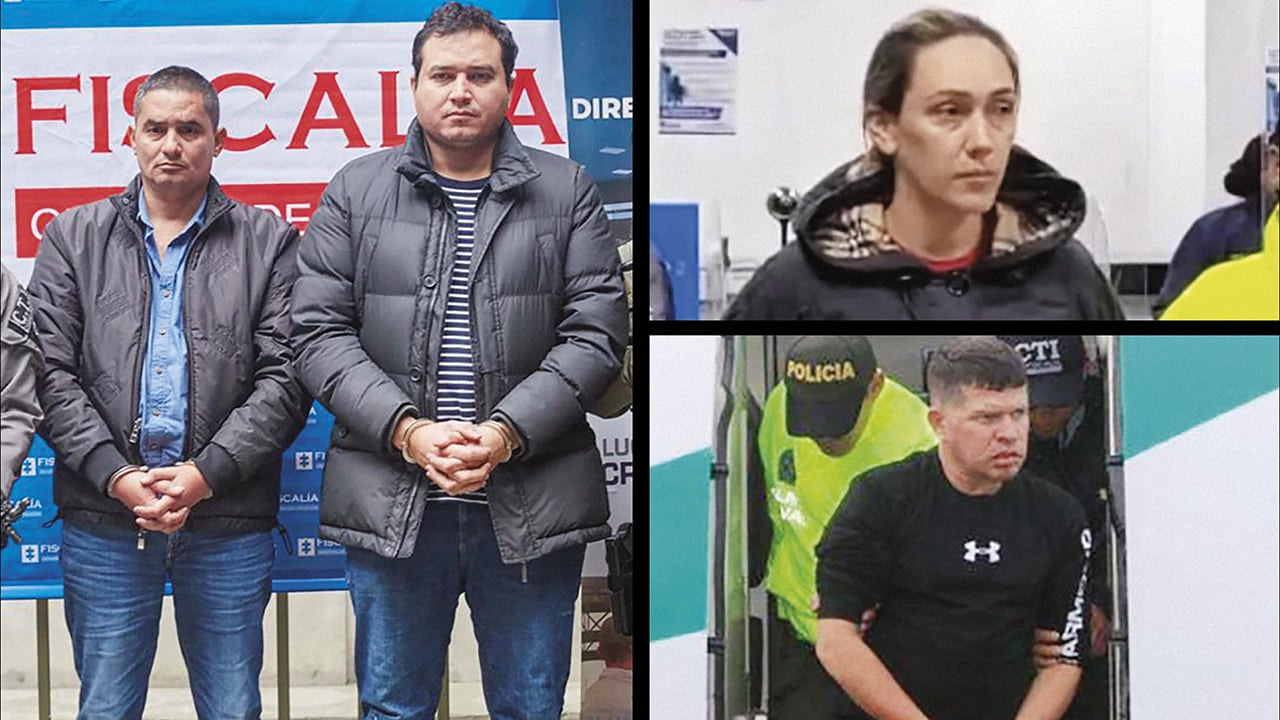  Los hermanos Andrés Felipe y Ramón Emilio Pérez Hoyos fueron los estructuradores del crimen, están detenidos, pero no han contado nada a la justicia. Margareth Chacón (derecha superior) fue la financiadora del crimen y sabe quiénes dieron la orden. Luis Fernando Correa, coautor, fue asesinado en prisión cuando empezó a hablar.