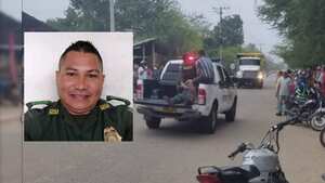 Las autoridades confirmaron el fallecimiento del uniformado Edinson Borja.