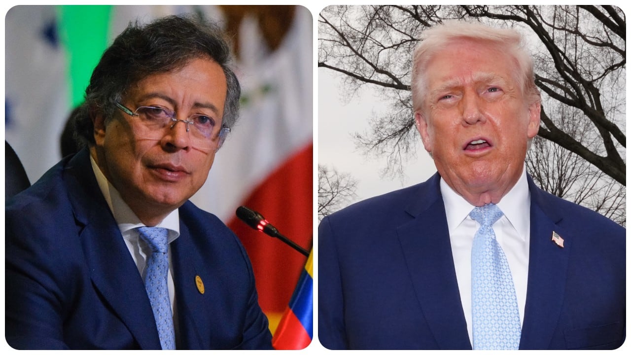 Gustavo Petro y Donald Trump.