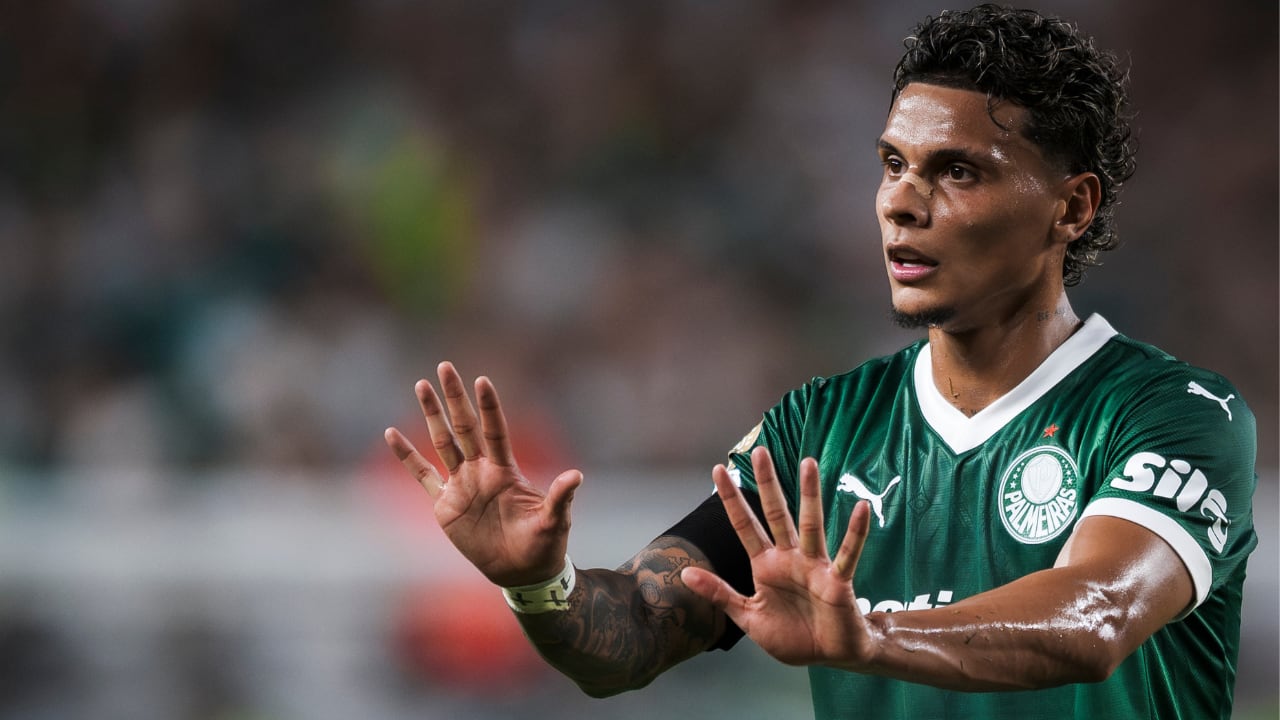 Richard Ríos, volante colombiano al servicio de Palmeiras que despierta interés de equipos europeos.