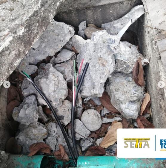 En un lapso de tiempo de apenas 15 días se han registrado varios hurtos como las tapas de las cajas o el cableado subterráneo