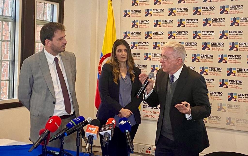 Álvaro Uribe, Andrés Forero y Paloma Valencia.