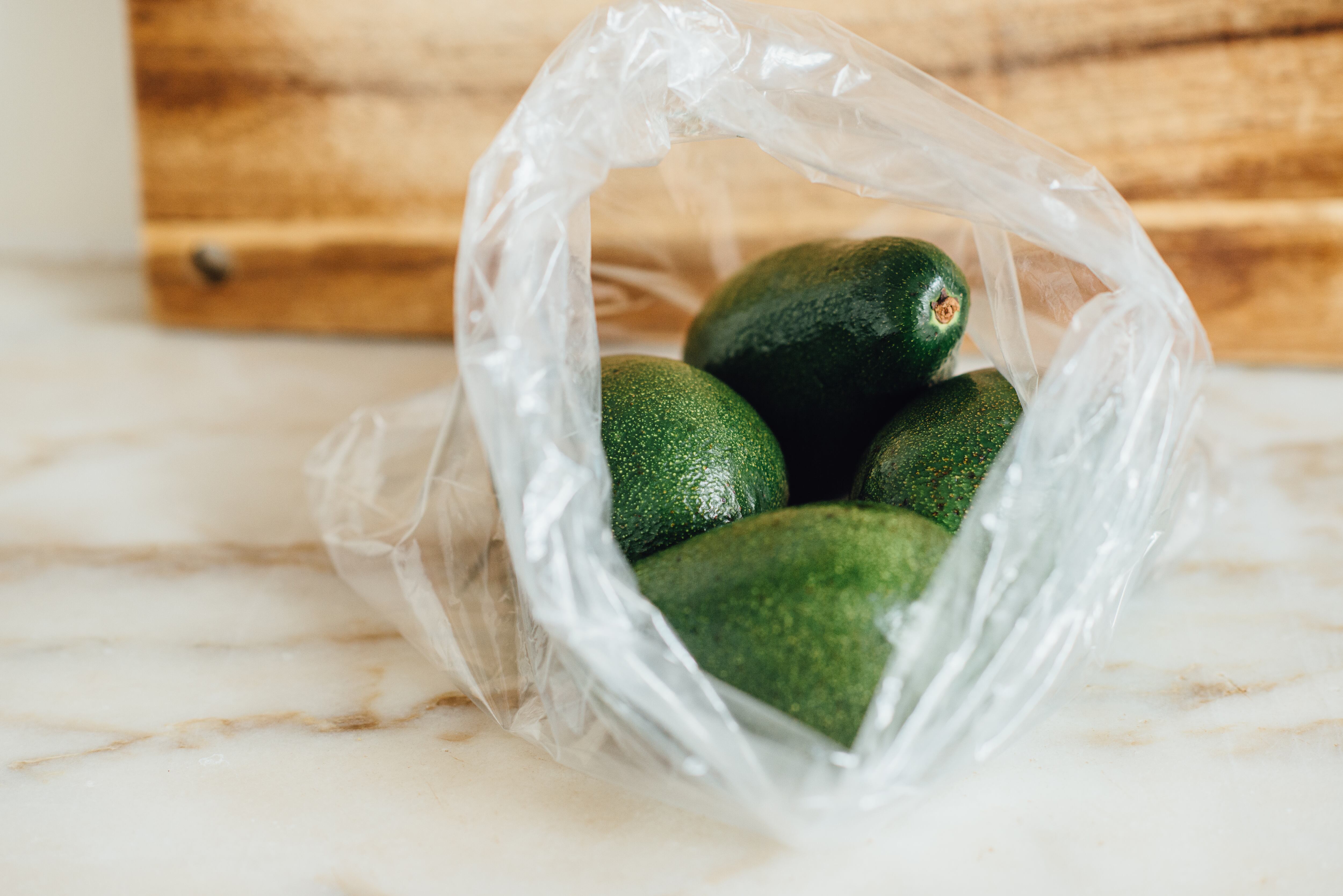 aguacate el bolsa de plástico