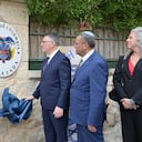 Omar Bula y Gideon Saar inauguraron la embajada.