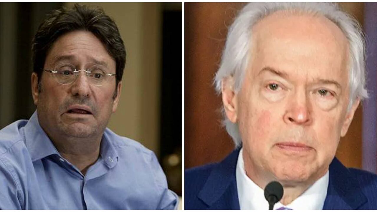 Pacho Santos y Bernard Aronson