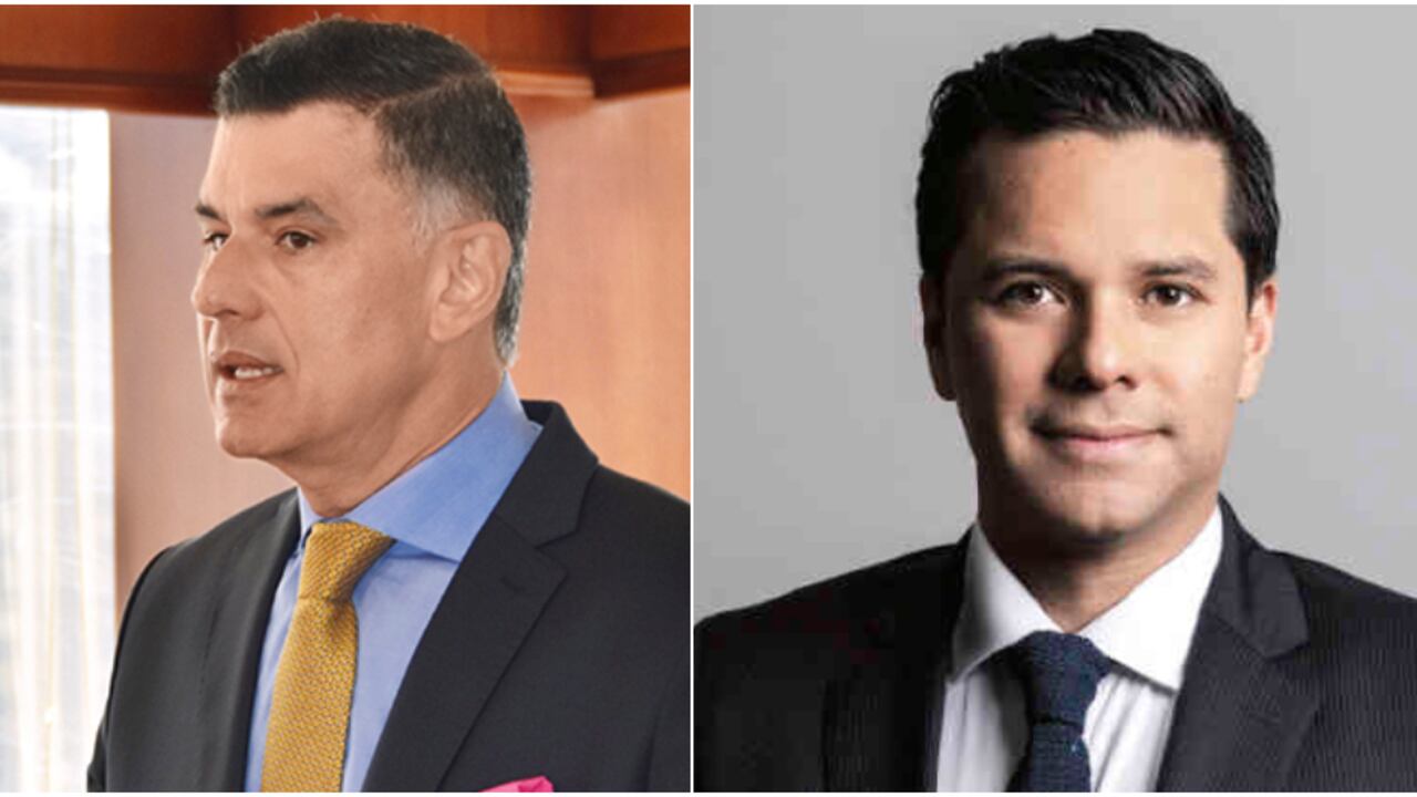 El Director General del Invima, Julio César Aldana, y el periodista Luis Carlos Vélez.