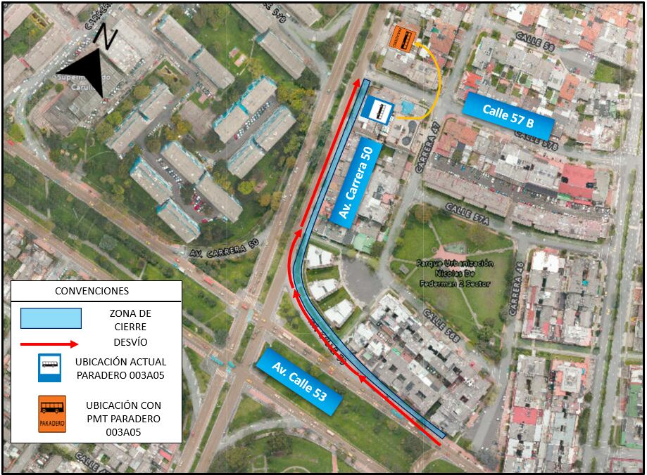 Cierres en Bogotá en la Calle 53 con Carrera 50