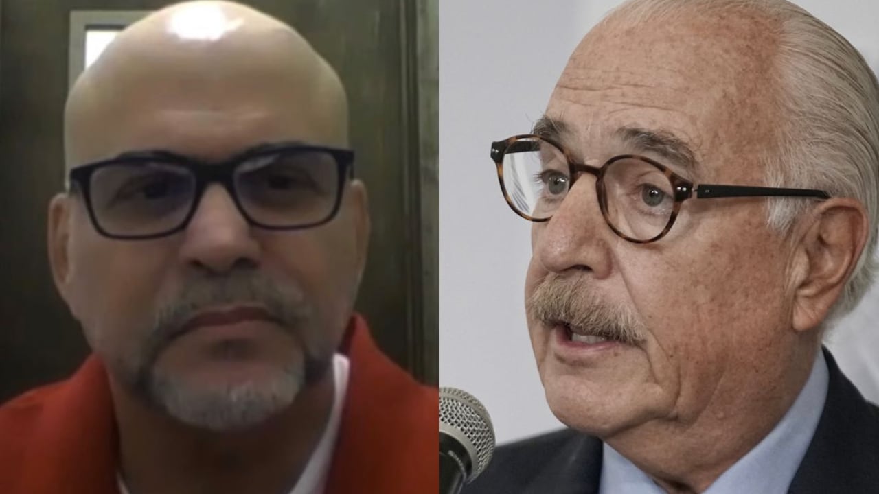 Salvatore Mancuso y el expresidente Andrés Pastrana.