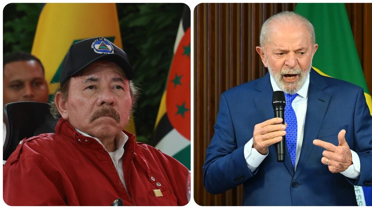 El presidente de Nicaragua, Daniel Ortega, y el mandatario brasileño, Luis Ignacio Lula da Silva