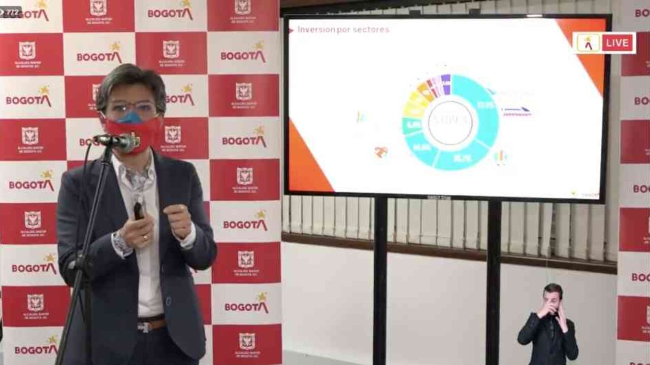 Claudia López, alcaldesa de Bogotá.