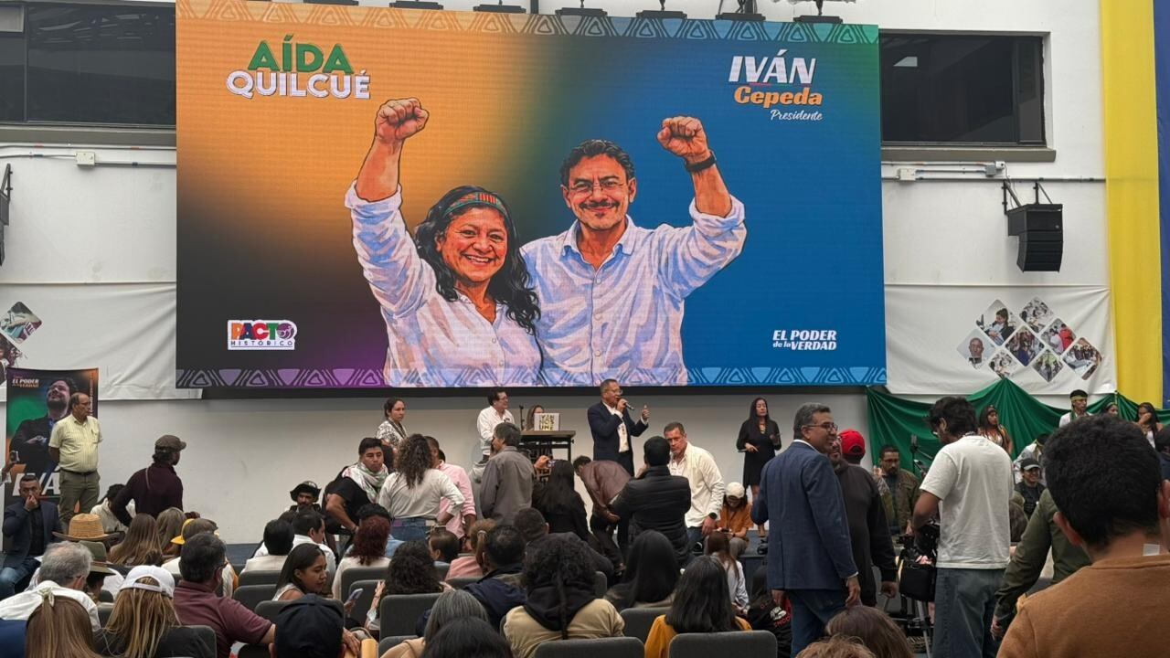 Iván Cepeda y la senadora indígena Aída Quilcué conforman una de las fórmulas presidenciales que buscan competir en las elecciones de 2026 en Colombia.
