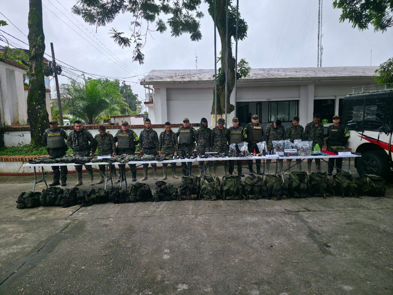 La Policía logró la captura de 9 integrantes de los Comandos de Frontera en Puerto Caicedo, en Putumayo.
