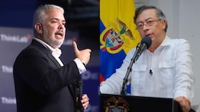 Iván Duque y Gustavo Petro.