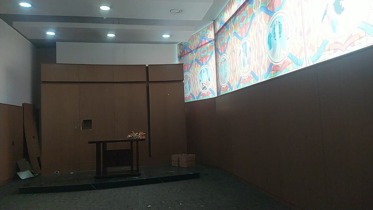 Desmontaje del oratorio.