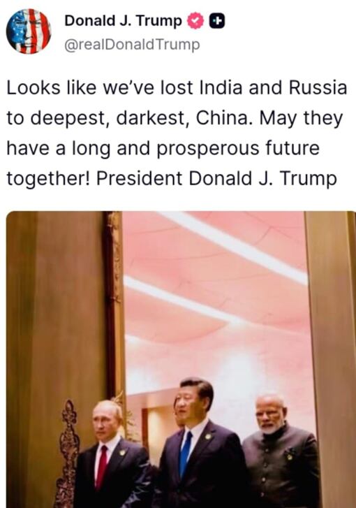 Mensaje publicado por Donald Trump