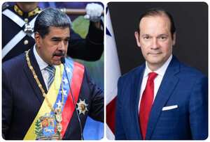 Nicolás Maduro y el Canciller panameño