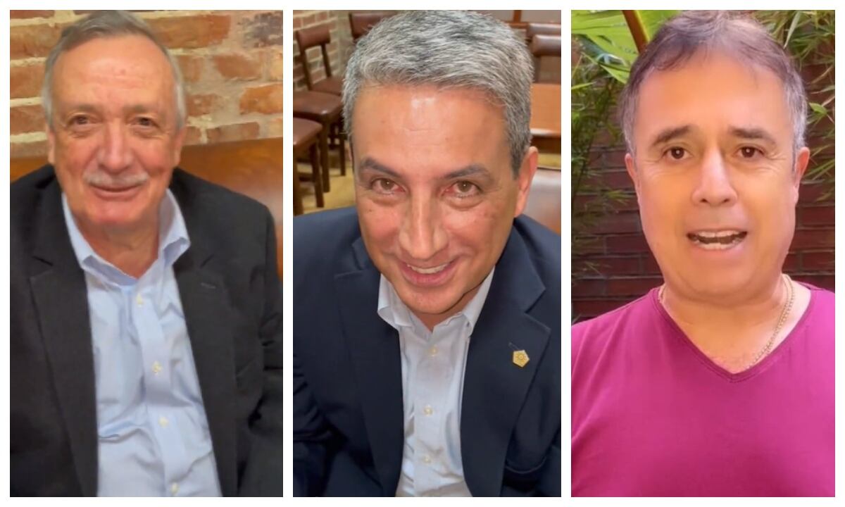 Enrique Camacho, Fernando Jaramillo y César Augusto Londoño