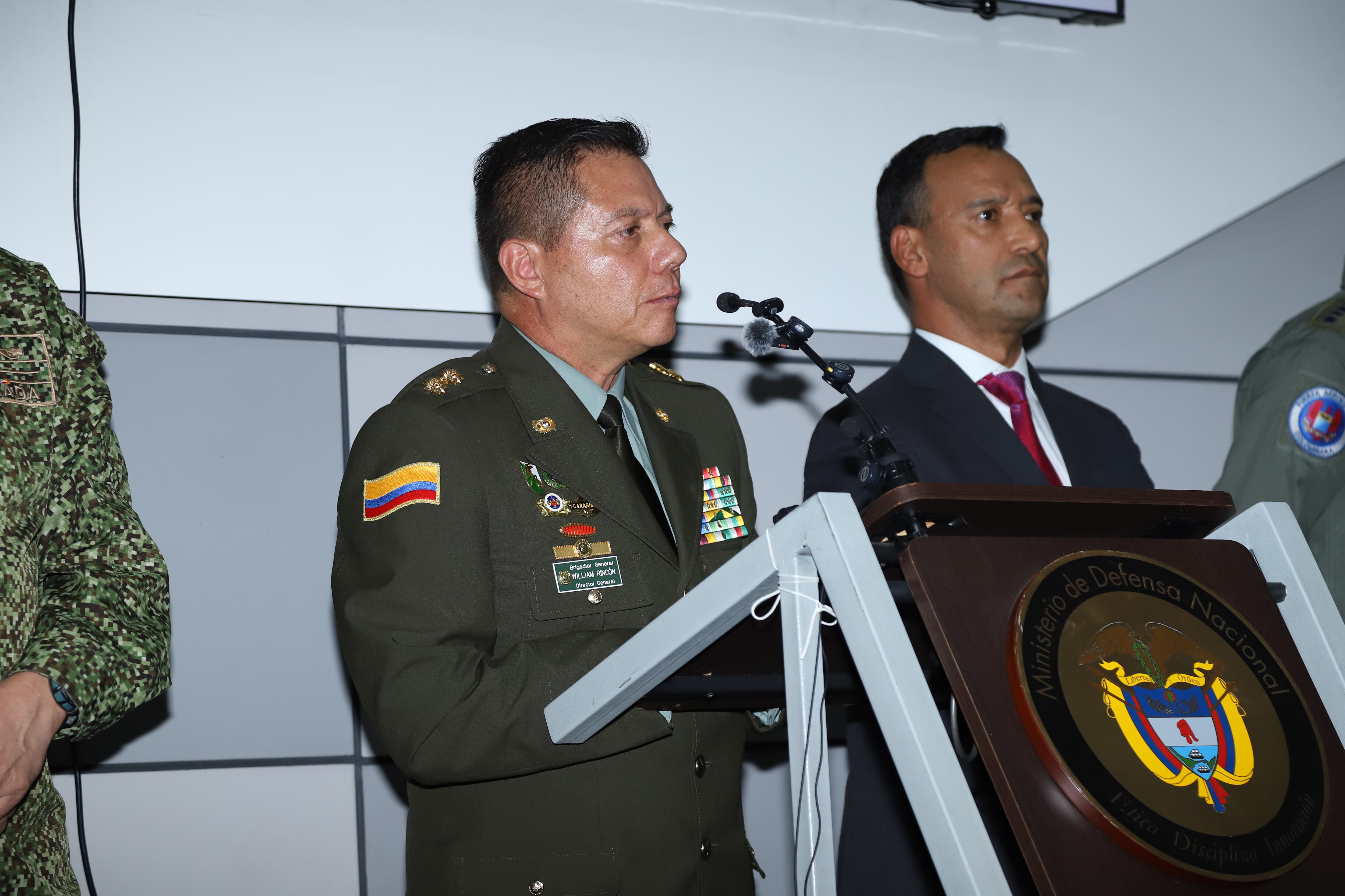 Director General de la Policía Nacional de Colombia es el Brigadier General William Oswaldo Rincón Zambrano