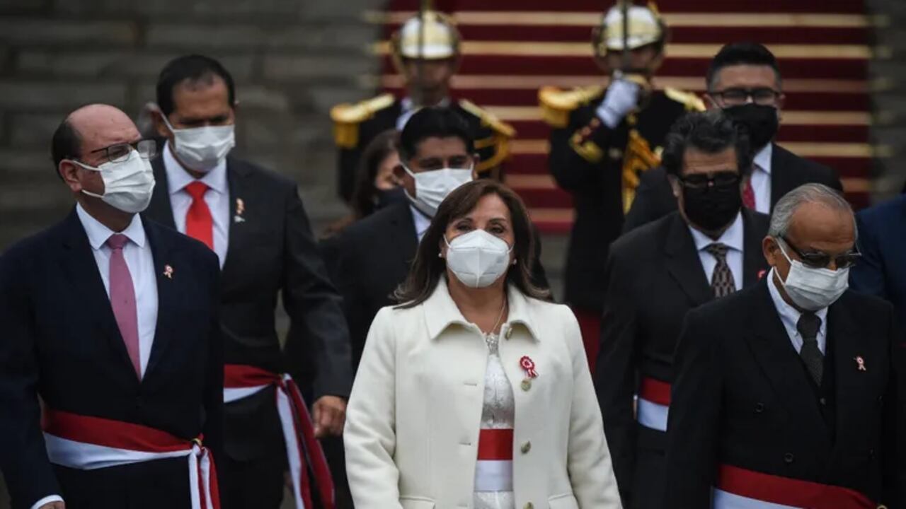 Dina Boluarte, presidenta de Perú.