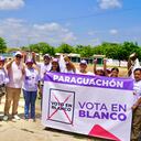 Santander Lopesierra promueve el voto en blanco en Maicao.