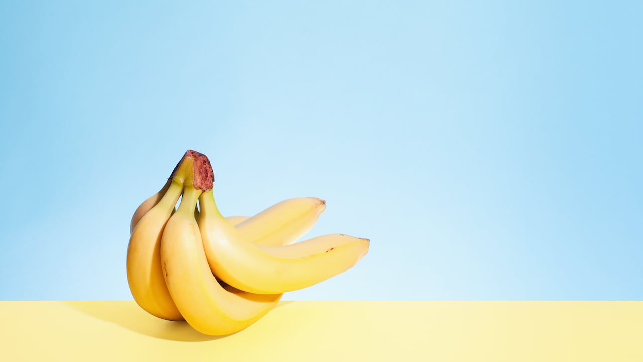 El banano es rico en potasio.