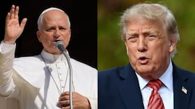 Papa León XIV y el presidente de los Estados Unidos, Donald Trump.