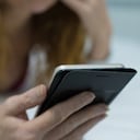 sexy woman with mobile phone