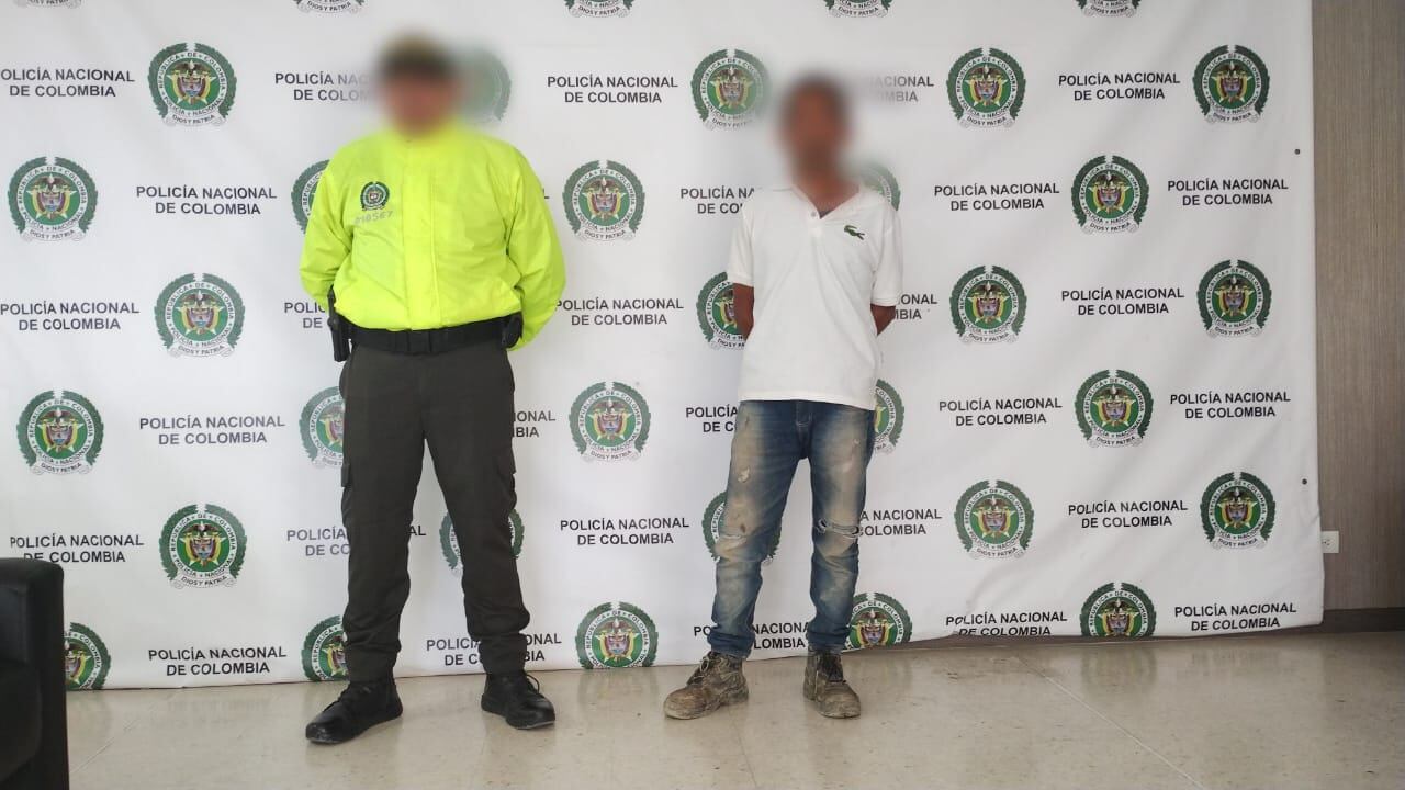 El hombre fue capturado en el barrio Villa Hermosa.